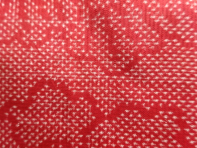 アンティーク　花模様織り出し本場大島紬着物(5マルキ)